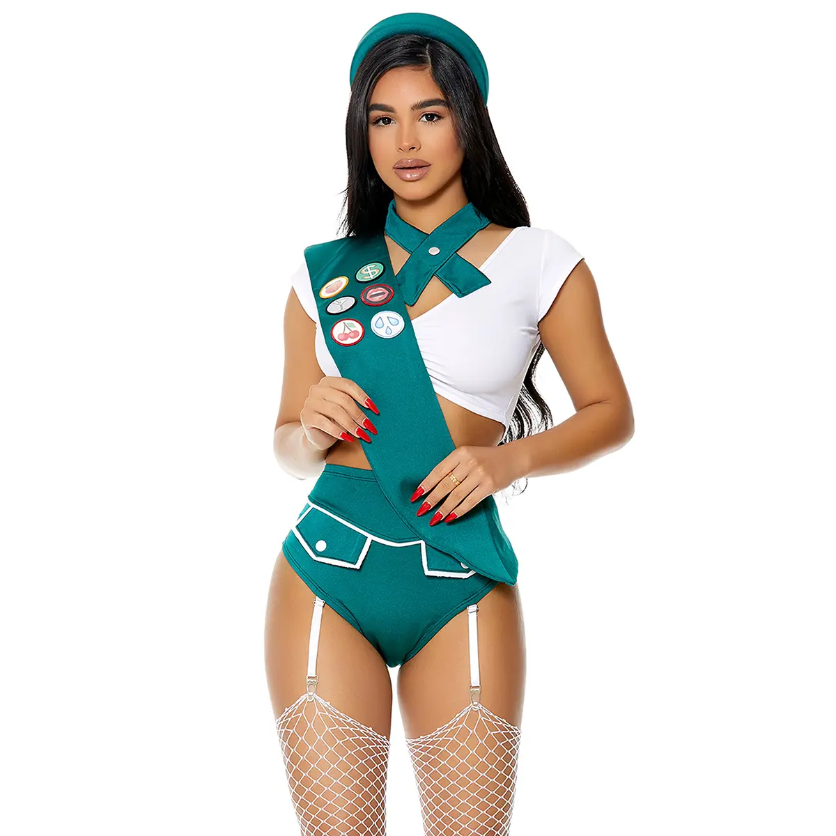 Forplay Women's Halloween Scout Me Out 5-Piece Women's Scout Costume