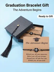 2026 Graduation Gift for Her/him, Kindergarten Graduate Jewelry Card, Cool Design High School Senior/bachelor Degree Bracelet, Adjustable Fit Sleeve Cuff