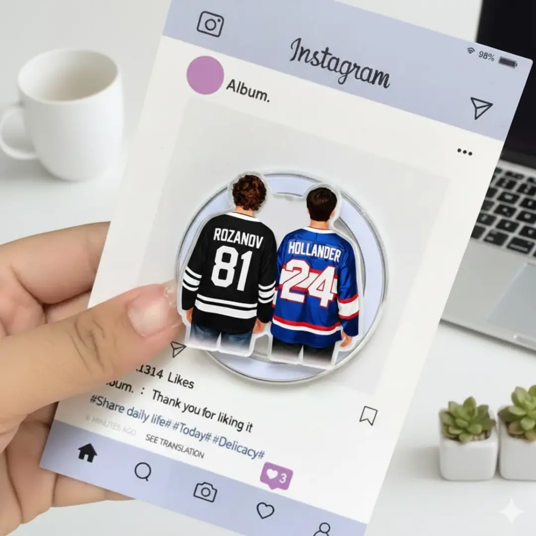 Heated Rivalry & Hollanov Inspired Phone Grip – Team Rozano Acrylic ...