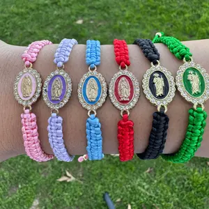 Virgen Mary / San Judas Bracelets, Adjustable Bracelets