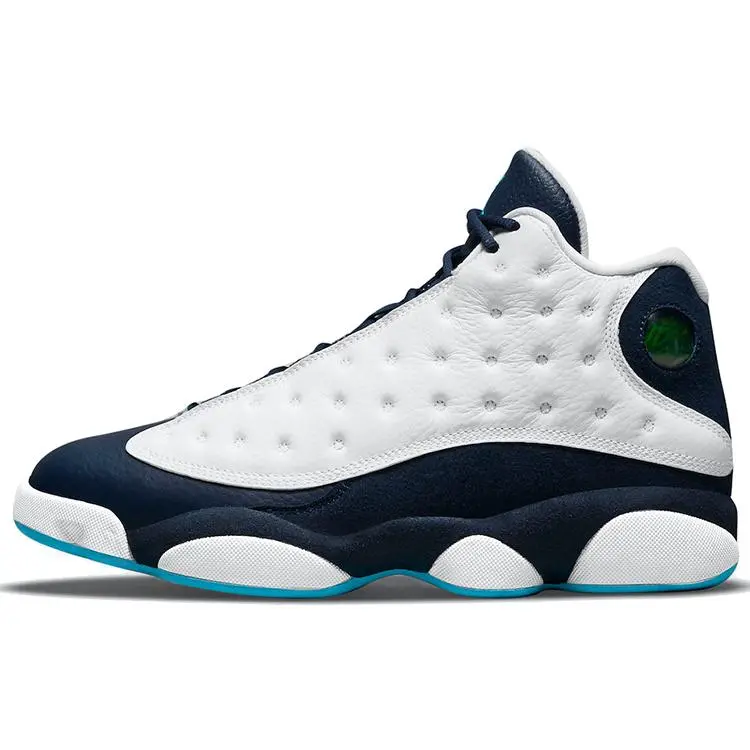 Men's Jordan Air 13 Retro Obsidian Mid-Top Casual Basketball Shoes, Style Code 414571-144