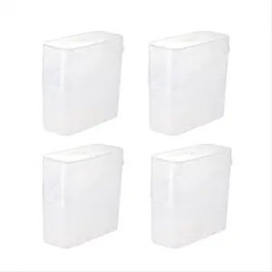 Sliced Cheese Container for Fridge, 4 PCS Cheese Storage Box with Flip Lid Cheese Keeper Cheese Saver Holder