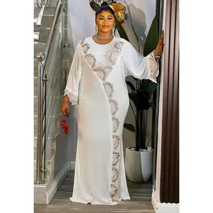 White Embellished Kaftan Dress: Wedding Guest Attire Engagement Ceremony Birthday Party