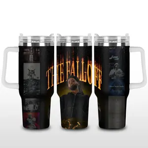 J. Cole The Fall-Off World Tour The Fall Off Album v1 Men's Stainess Steel Tumbler, The Dreamers Tumbler , Vintage Music Merch Tumbler, Retro 90s Rap Style, New Album Gift For Fans