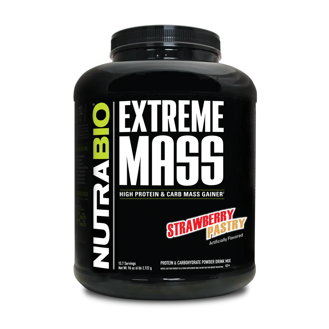 NutraBio Extreme Mass Gainer Edible Protein Powder - 53G Protein, Clean Fitness Supplement for Muscle Mass Increase, Nutrition Support