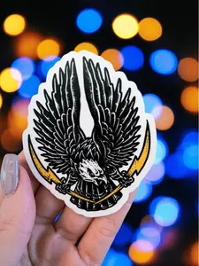 Eagle Lightning Bolt Sticker, LINEMAN Hard Hat Sticker, Blue Collar Stickers, Gift for Electrician, Funny Gift, Decals for Hard Hat- Toolboxes- Helmet.