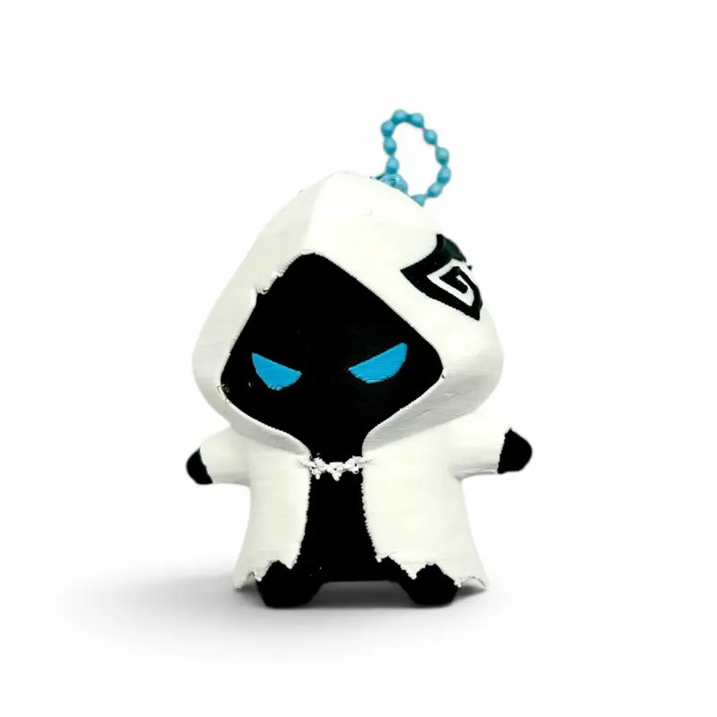3D Printed Sprite Print Aura Figure Keychain, Gamer Theme Multi-Functional Keychain Accessory, Lightweight Fashion Bag Tag