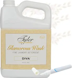 Tyler DIVA Glamorous Wash Laundry Detergent- 64 oz. - With Stain Remover Pen - DIVA Wash Liquid Detergent Designed for  Fabrics - Hand and Machine Washable