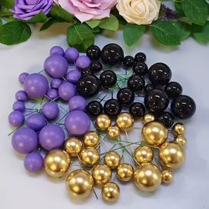15pcs Cake Ball Decorations, Perfect for Birthday, Wedding, Anniversary, Singles Party, Thanksgiving, Christmas, Matte