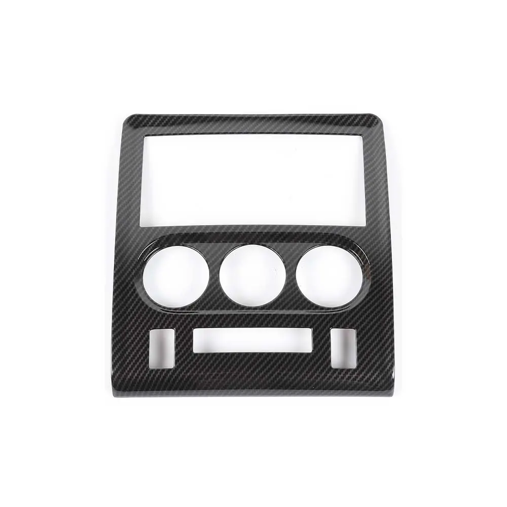 Carbon Fiber Finish Central Control Navigation Panel Cover, Car Interior Dash Trim for 2009-2014 Dodge Challenger Interior Stickers Car Dashboard Car Dashboard Decals