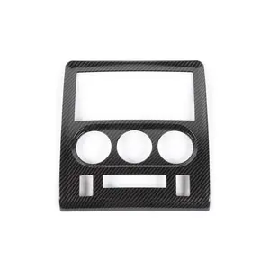 For 2009-2014 Dodge Challenger Central Control Navigation Panel Cover Car Interior Accessories Carbon Fiber Dash Trim