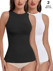 Women Minimalist Shapewear Tummy Control Tank Tops Seamless Compression Tops Body Shaper Camisole Tummy Control Shapers