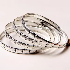 6mm Wide Silver Color Adjustable Cuff Stackable Bracelets Set of 3 in Size 7 Only 2.875" Diameter Daily Wear Brass Metal Anti Tarnish