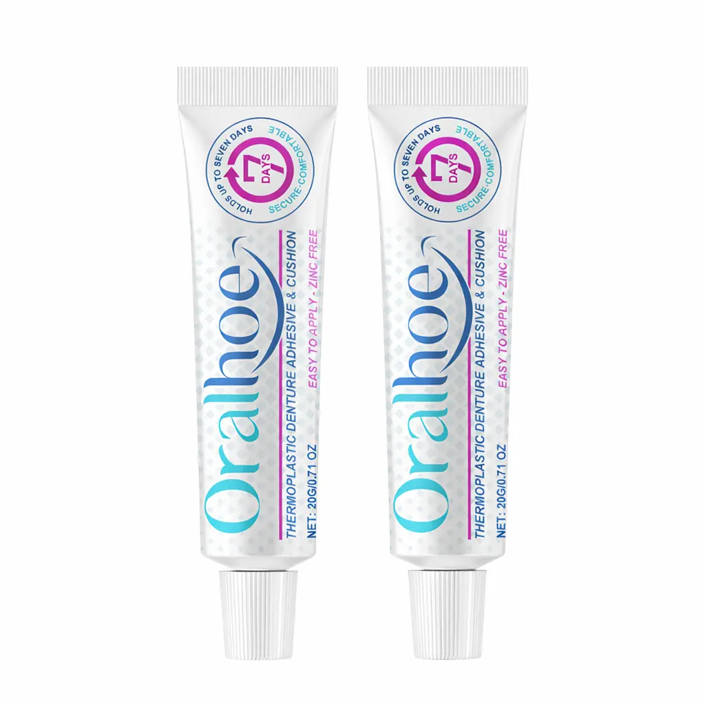 BUY 1 GET 1 FREE ,Denture Adhesive,Unmatched Strength, Waterproof & Zinc Free, Relieves Sore Gums, Comfortable Fit, Easy to Apply, Long Lasting Glue Free Denture That Acts Like a Soft Reliner