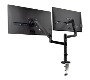 Mind Reader Dual Monitor Arm for 13-32 Inch Screens, Black