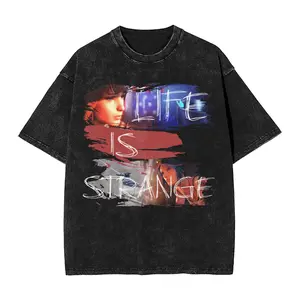 valentine shirts  Trapped by Destiny T Shirt Washed 100% Cotton 18Oversize T-Shirts Life Is Strange Vintage Tops Streetwear Graphics Printed Tees Fashion