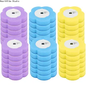 Disposable Toilet Wand Refills (Toilet Cleaning Tool), 36PCS 3-Layer Sponge Heads, 6-Pack/12-Pack Options, Camping & Hiking Household Essential (Brushes Not Included)