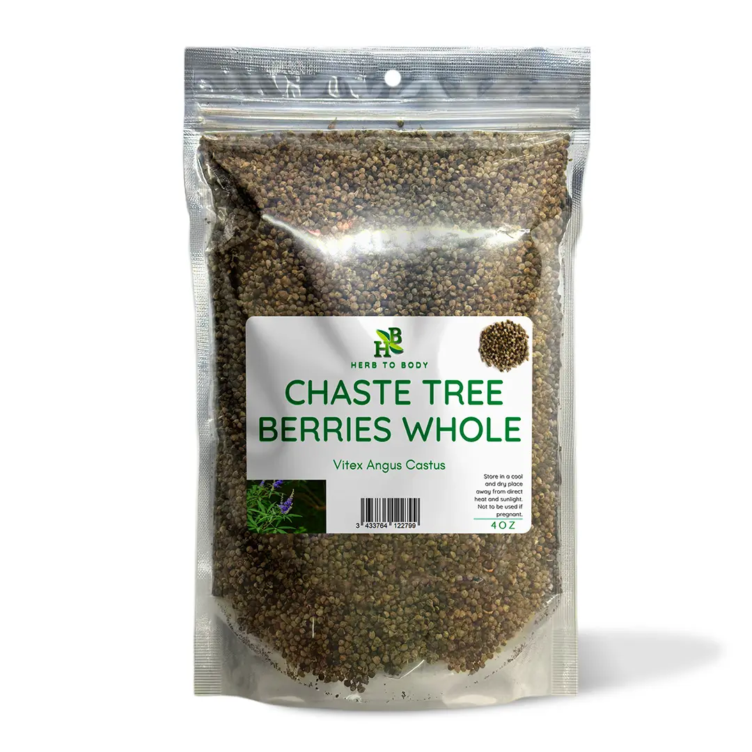 Chaste Tree Berries Whole - 4 oz & 1 lb | Vitex agnus castus | Wildcrafted | Spice Flavor | Herb To Body