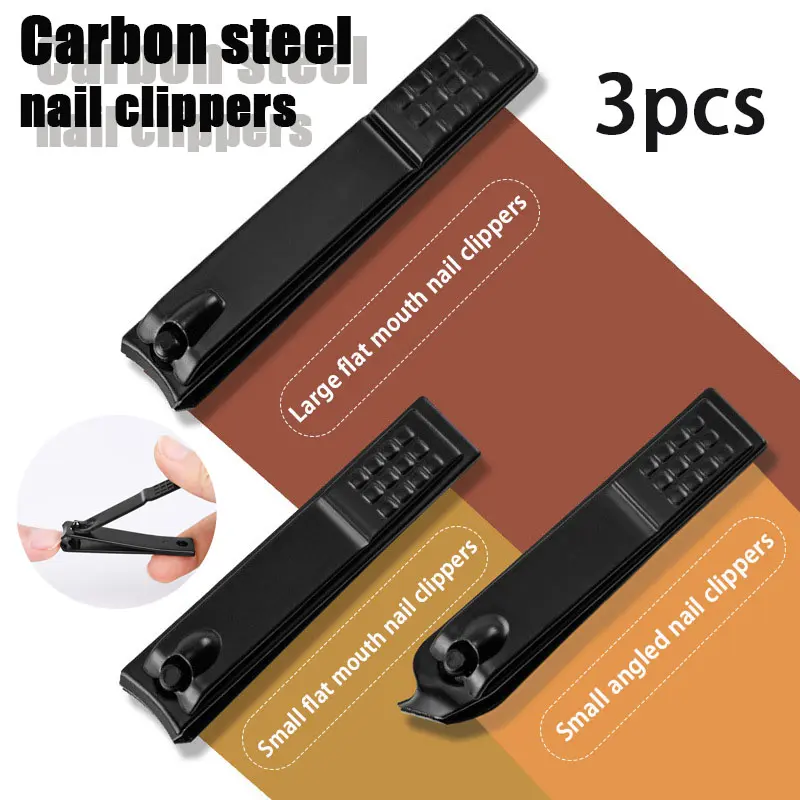 3-piece Multi-Size Nail Clipper Kit, Stainless Steel Cutter for All Nail Types