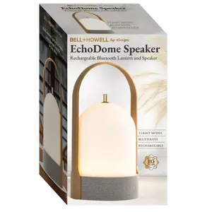 EchoGlow Speaker Light - Rechargeable, Bluetooth, LED
