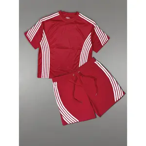 Cirkl Denim Short Set - Nylon T Strip - Red - CF2650R