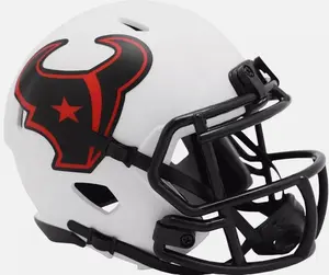 HOU Texans Unsigned Lunar Eclipse Riddell Mini Helmet