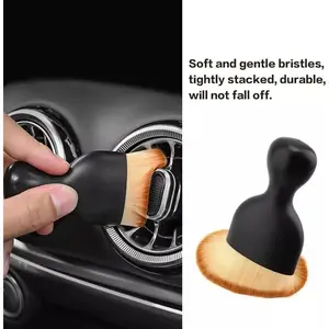 Premium Car Interior Cleaning Brush Set of 2 Counts Gentle Soft Bristles for Scratch-free Detailing Brush, Comprehensive Auto Interior Dusting Tools with Protective Cover, Car Accessories Air Conditioning Electronics Handmade Model Various Products Clean