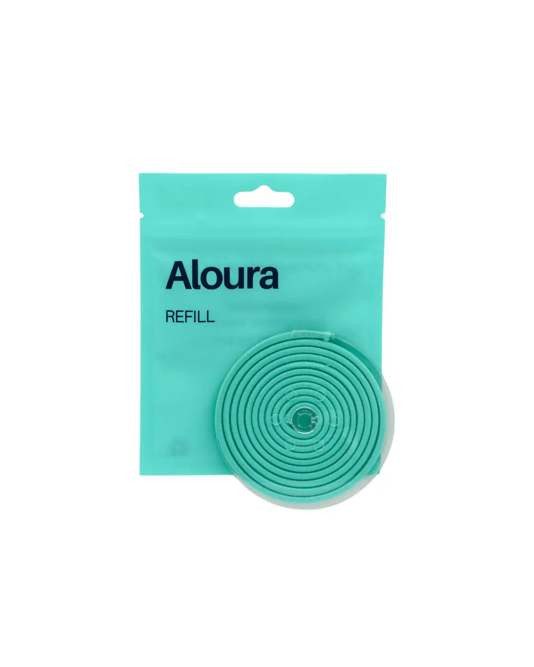 TIY Aloura Refill - 51 Inches Blue Customizable Hair Tie for Any Hair Type - 13x Stronger & 2x Stretchier Than Regular Hair Ties