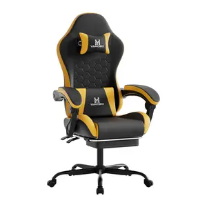 Ergonomic Office Chair   Gaming, Office, and Streaming Multi-Purpose Computer Chair   90–135° Reclining with Adjustable Footrest   Thick, Breathable Cushion Gaming Chair   SGS-Certified Gas Lift and Silent  swivel caster