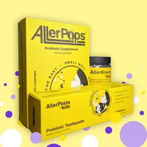AllerPops Super Kit: AllerKream, AllerPaste, and AllerPops Lozenges Immune Support Prebiotic Supplement