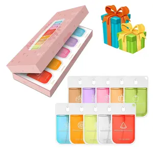 Portable Antibacterial Hand Sanitizer Spray Set, Home Use Liquid Hand Cleaner, Fresh Scent Disinfectant Spray, 10 Colors, Holiday Gift