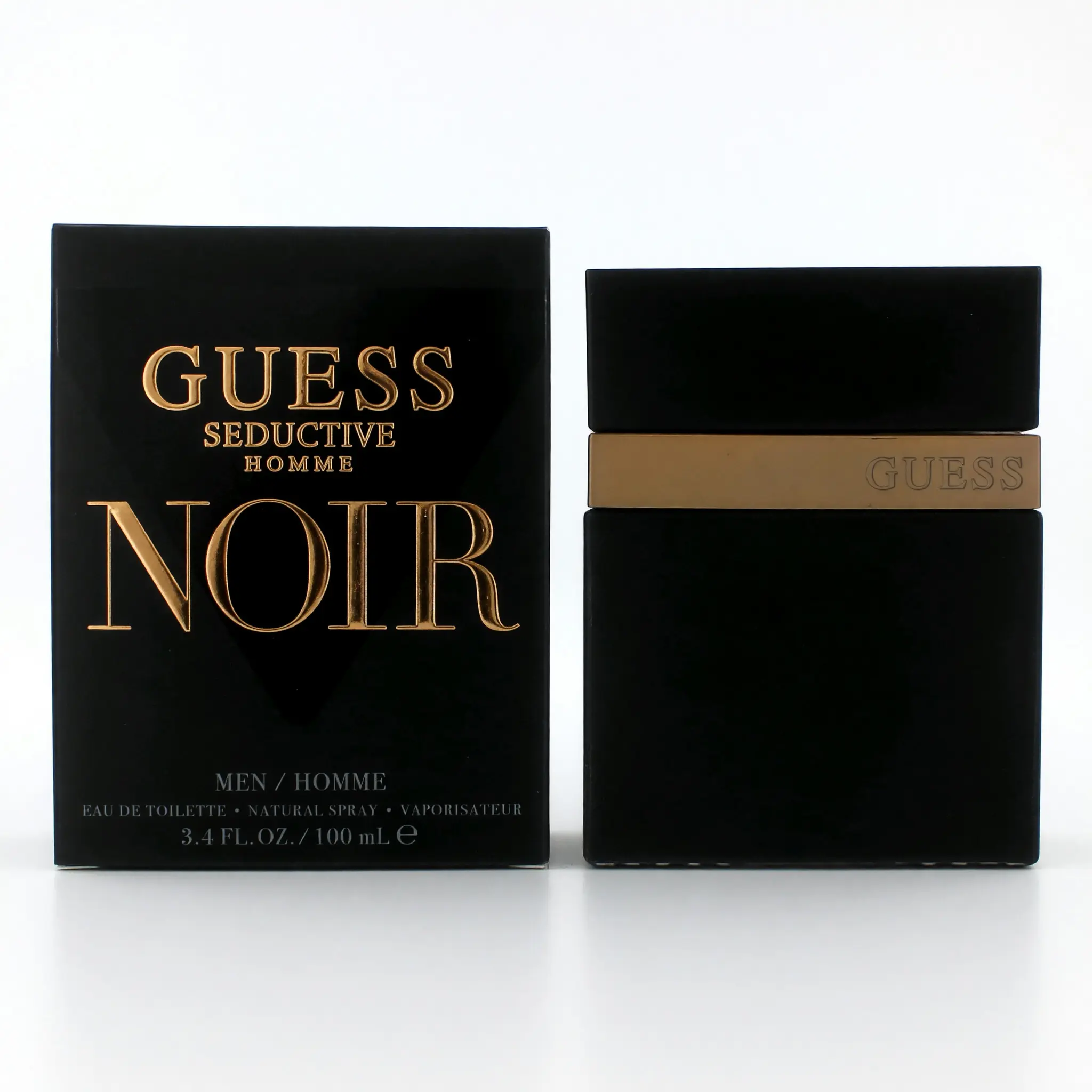 Guess Seductive Noir by Guess, 3.4 oz EDT Spray for Men, Super Sweet Men's Fragrance, Spray Bottle
