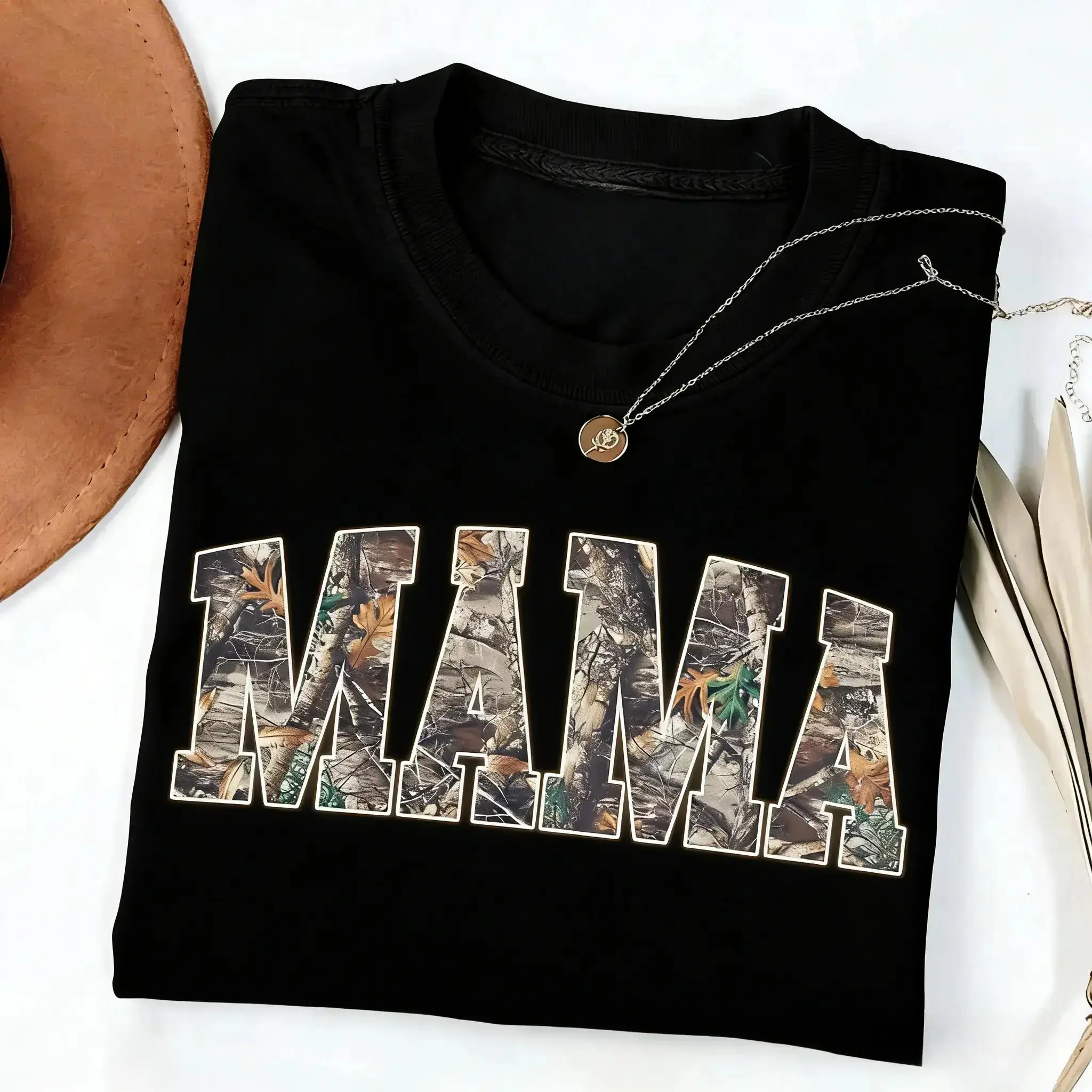100% Cotton Comfort Colors Hunting Mama T-Shirt, Camo Mama Shirt, Mother's Day Gift,Camouflage Mama T-Shirt, Varsity Mama Shirt, Retro Mam Shirt,Cotton Unisex Graphic Casual Short Sleeve Crew Neck,Shirt for Men & Women, Gift for Her and Him Unisex T-shirt
