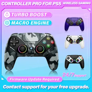 Drift Calibration Video Below Christmas Variety Pack Wireless Gaming Controller Pro for PS5 with LED RGB Light– Compatible with Playstation 5,Dual Vibration, Motion Sensing, Programmable Buttons & 1000mAh Fast-Charging Battery,TikTokShopStockUp