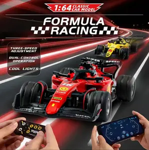 1/64 Mini RC F1 Racing Car, Pocket Size 2.4GHz Portable Drift Car with Remote & App Control, USB Rechargeable Formula Racing Toy, Stress Relief Desktop Entertainment, Birthday & Christmas Gift