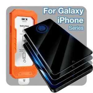 3pcs Privacy Screen Protector Film, Compatible with Samsung Galaxy S26 Plus S25 Ultra S24 Ultra, iPhone 17 16 15 14 Plus 13 12 Pro Max, Anti-Scratch Protection, Easy Install, 9h Hardness