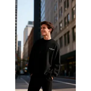 Men's Red Cotton Retro Printed Crewneck Long Sleeve Hoodie Size M for Couple Outfits Oversize High Street Minimalist Style Ideal for Sports Events brent rivera merch king von fits moon rocks deku macco builtin pockets vs ice snoopy big wiser designer jimm