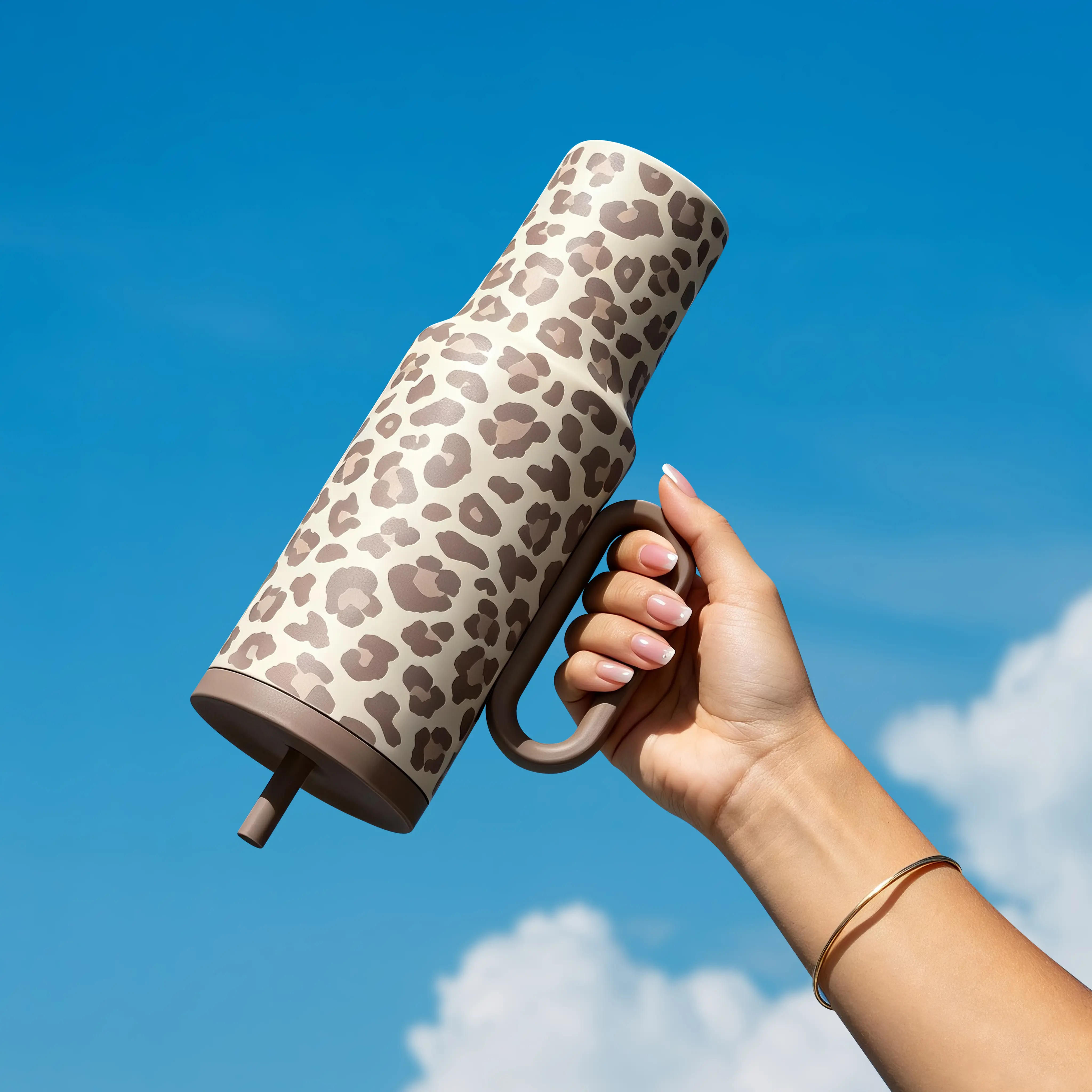 Sparter SnapSip | Leak-Proof Travel Insulated Tumbler with Straw | 40OZ | Cup Holder Fit Silicone