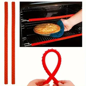 1pc Oven Rack Edge Guards - Heat Resistant Oven Shelf Protectors, , Food Safe, 14 Inches, Burn Prevention, Kitchen Tool for Oven Safety, Oven Protection