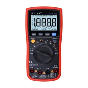 ZOYI ZT219 True RMS Multimeter 19999 Counts, Auto ranging NCV, Temperature, Capacitance, Frequency Duty Cycle Tester, with Backlight Data Hold