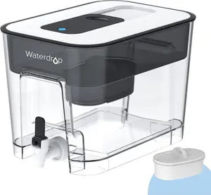 Waterdrop 200-Gallon Long-Life 40-Cup Large Water Filter Dispenser with 1 Filter, for Home and Office