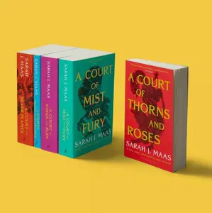 A Court of Thorns and Roses: The Complete 5 Book Paperback Collection by Sarah J. Maas – Epic Fantasy Romance Series