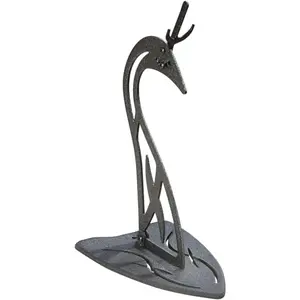 Table Hooker Powder Coated Steel Trophy Mount - Perfect Kit for Table Display of Taxidermy Deer Antlers and Other Skulls - Available in Graphite Black and Robust Brown
