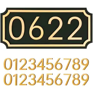 House Numbers for Outside, Address Plaques, Mailbox Numbers, 2 Sets of Numbers from 0-9, Personalized Address Signs for House, Mailbox, Apartment, Office, Hotel, Classroom, Non-metal House Numbers