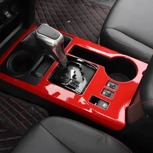 For 2010-2023 Toyota 4Runner Inner Gear Shift Panel Decor Cover Trim Bezels carbon fiber Dash Interior Autos Dashboard