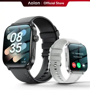 【Business Style】Aolon Curve3 Lightweight Curved Smartwatch for Men Women, Bluetooth Call AI Smartwatch with Message Alerts, 1.93" IPS Display, Custom Button & Digital Crown, Multi-Sport Modes, Fitness Tracker for Android iOS, IP68, #SummerVibes outdoorfun