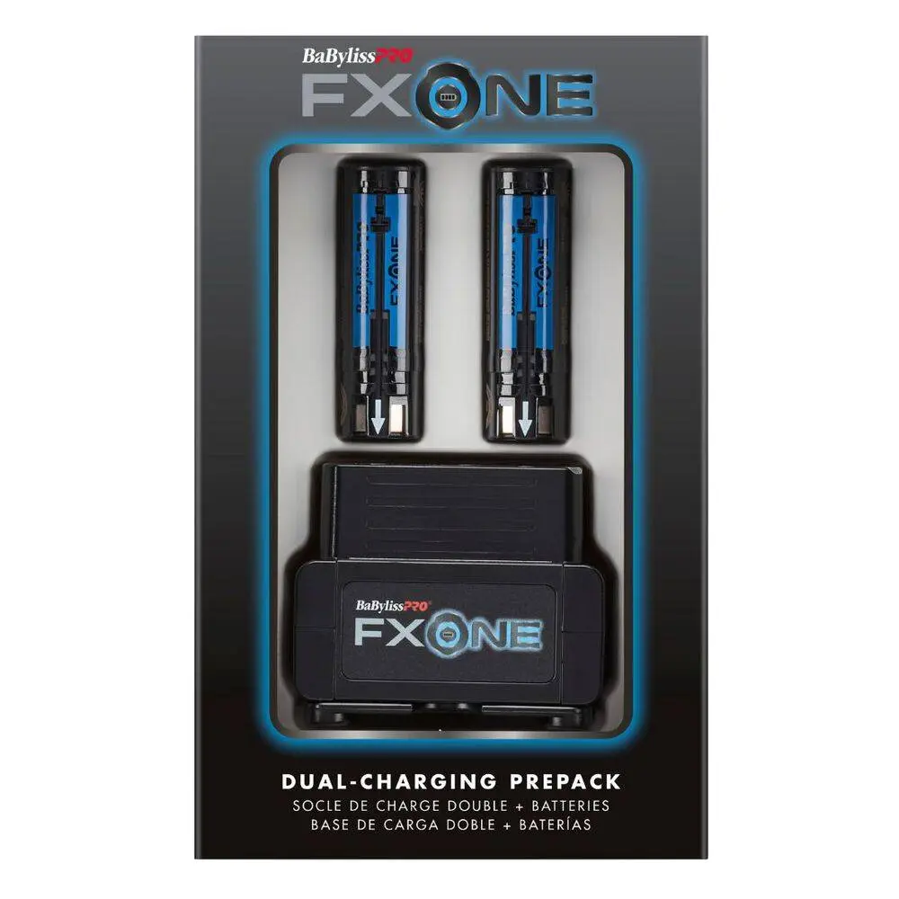 Babyliss Pro FXONE Dual-Battery Charging Pre-Pack Bundle with Base and 2 Batteries (FXC2BPPK)