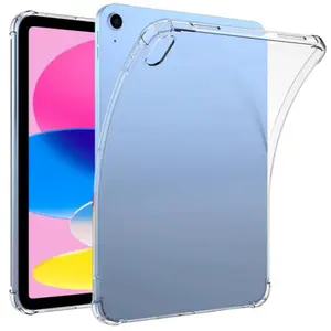 Transparent Tpu Case Tablet Cover, Tablet Casing for iPad Air4/5/6, Full Coverage Anti-Drop Protection, High Clarity Silicone Soft Shell, Compatible with iPad 7/8/9/10 Gen