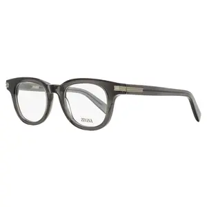Zegna Thick Oval Eyeglasses EZ5279 020 Transparent Gray 48mm