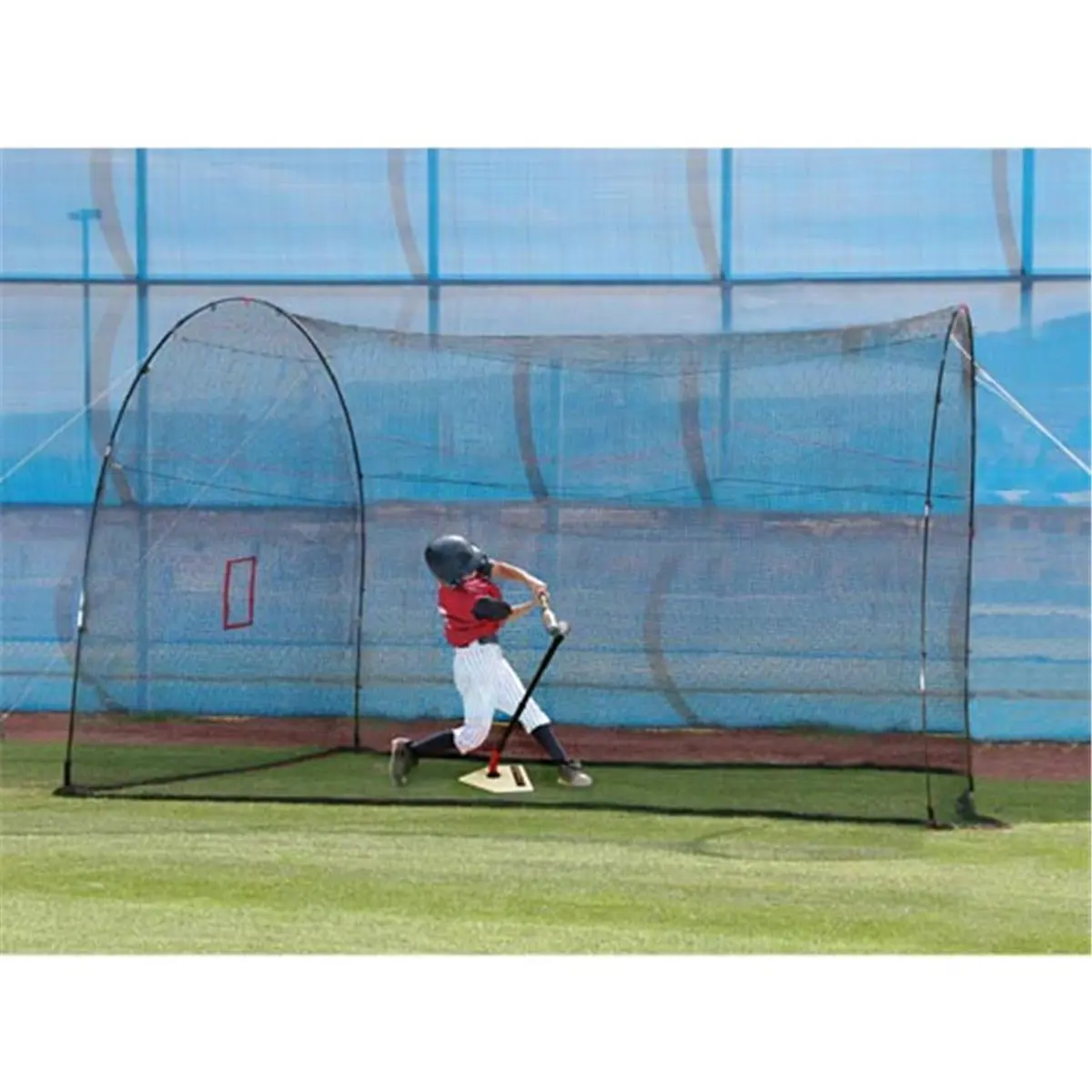 212 MAIN Home Run Mini & Lite-Ball Cage, Baseball Batting Practice Equipment, Baseball Batting Cage